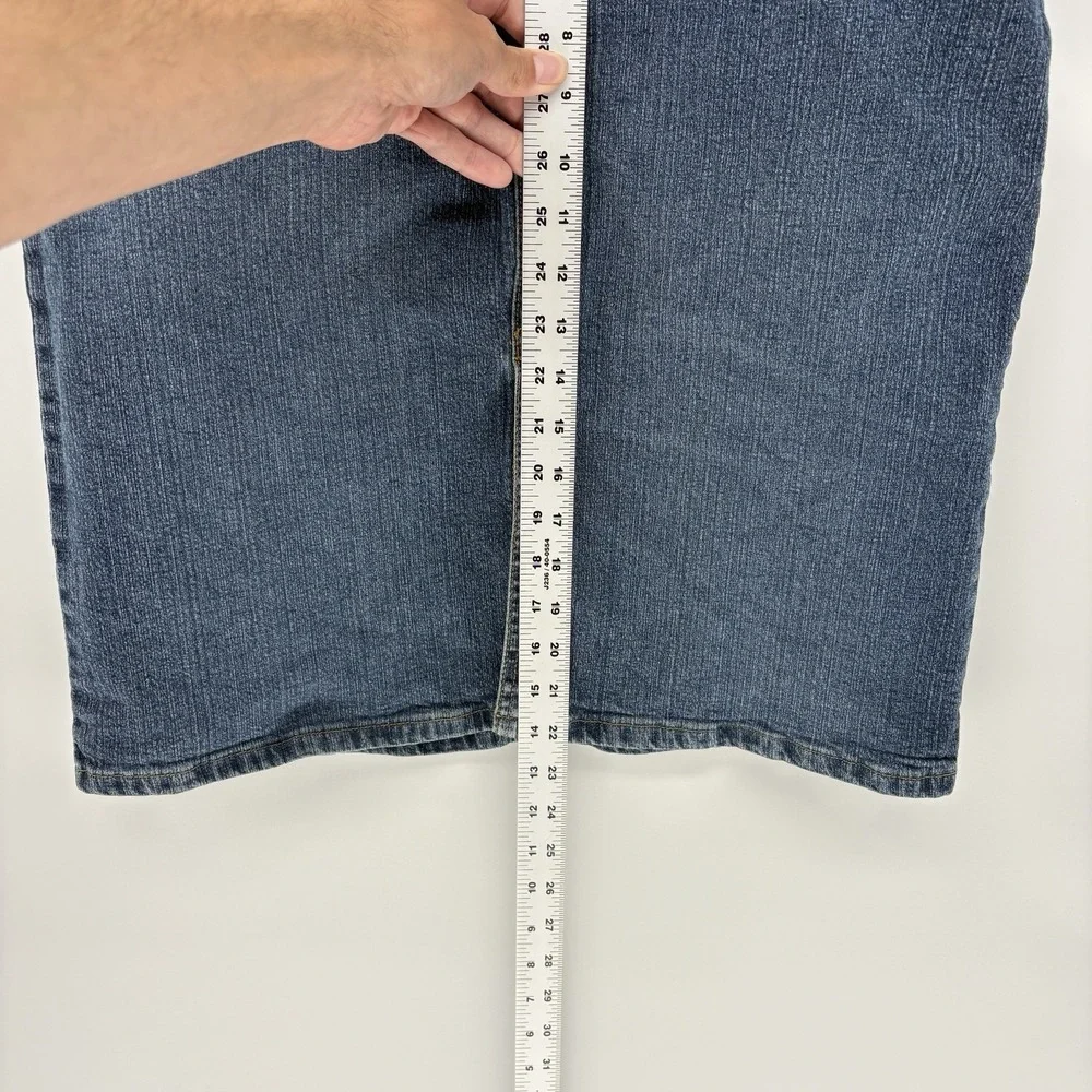 Vintage Y2K Polo Jeans Ralph Lauren Low Rise Denim Pencil‎ Skirt Women Size 12